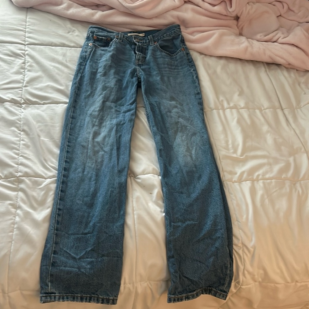 levi's low pro straight leg jeans size 25